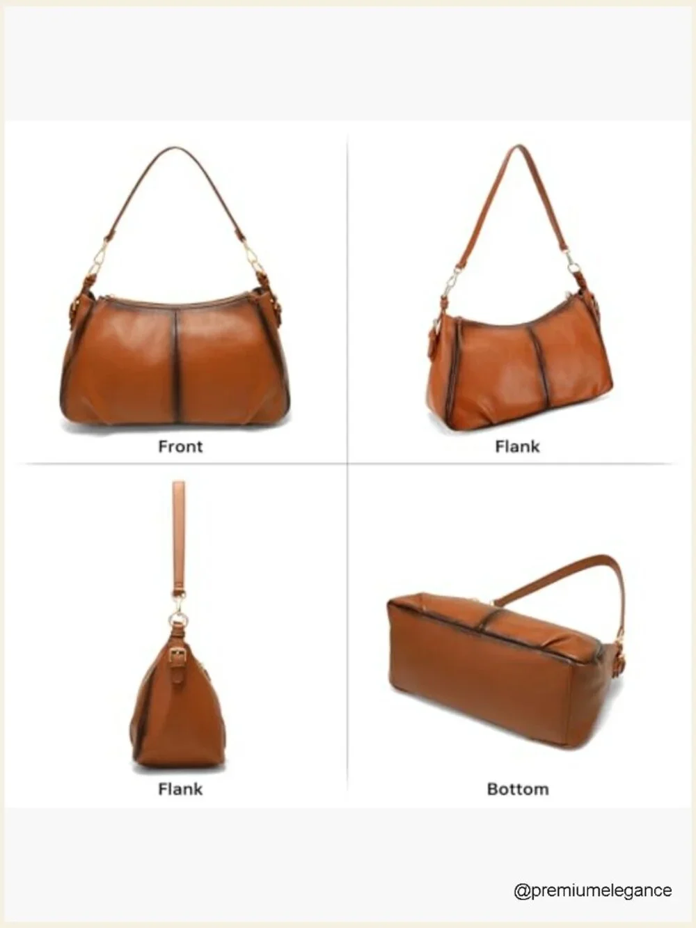 PU Leather Hobo Shoulder Bag, Spacious & Soft, Crossbody or Top Handle